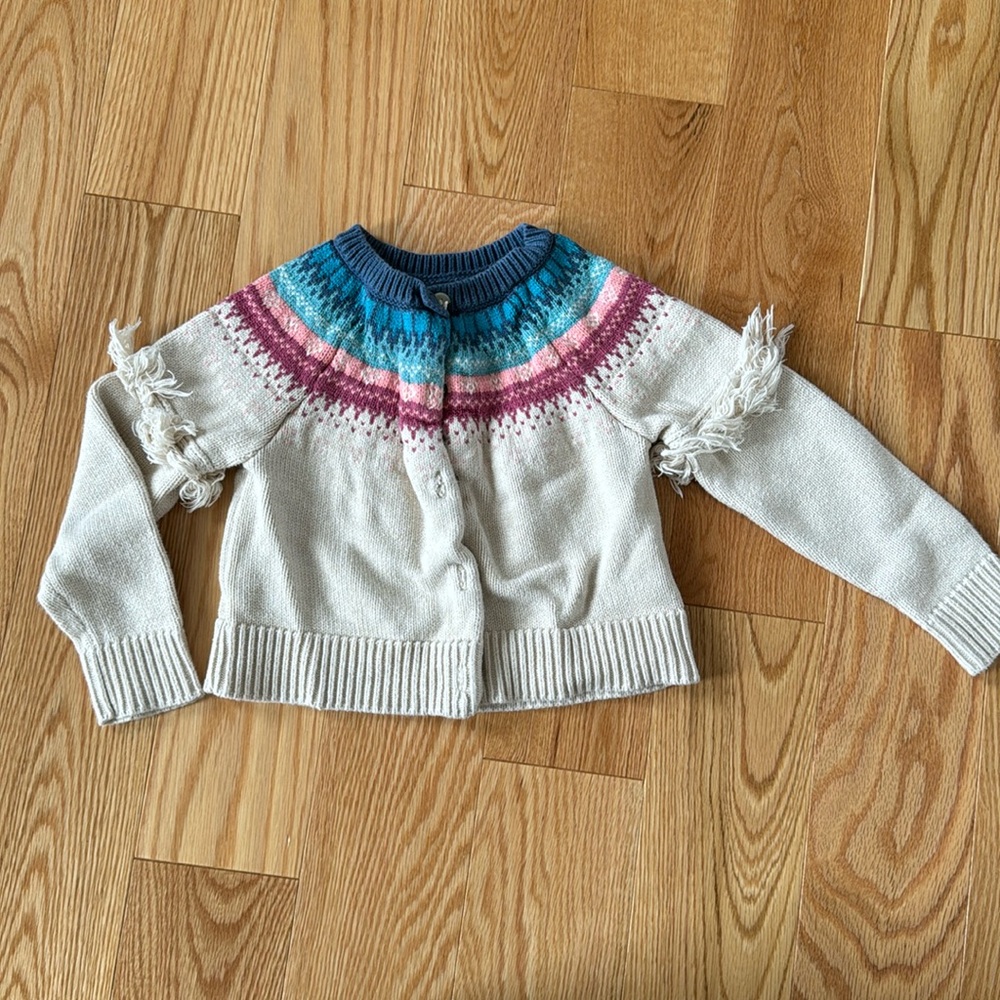 Tea Collection | boho sweater size 4-5 / S